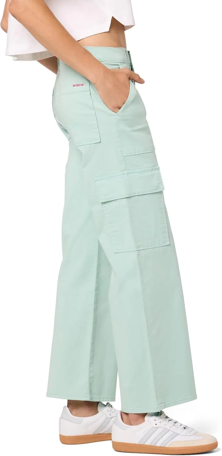 HUDSON Women's Rosalie High Rise Wide Leg Cargo Ankle Pant