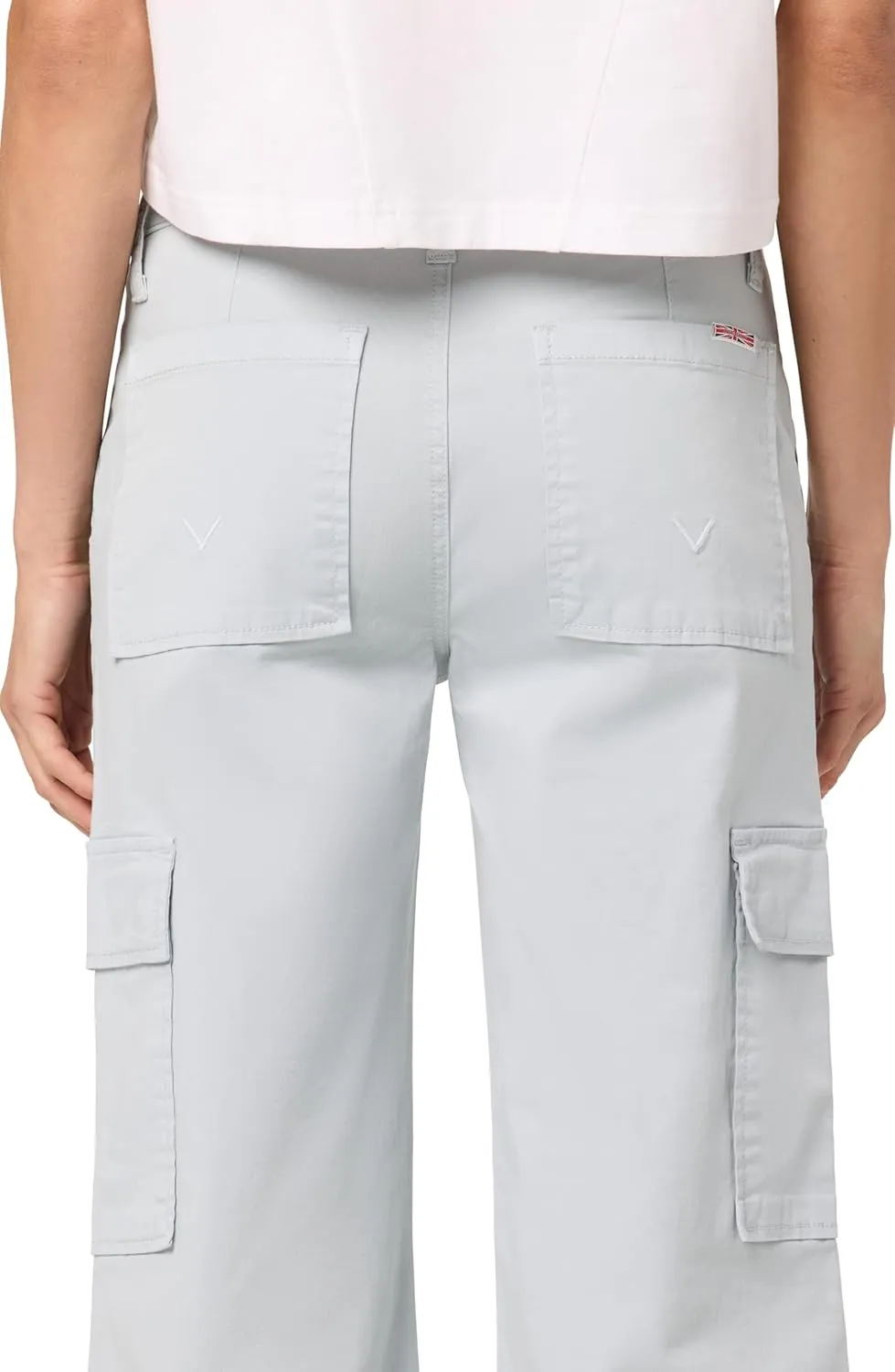 HUDSON Women's Rosalie High Rise Wide Leg Cargo Ankle Pant
