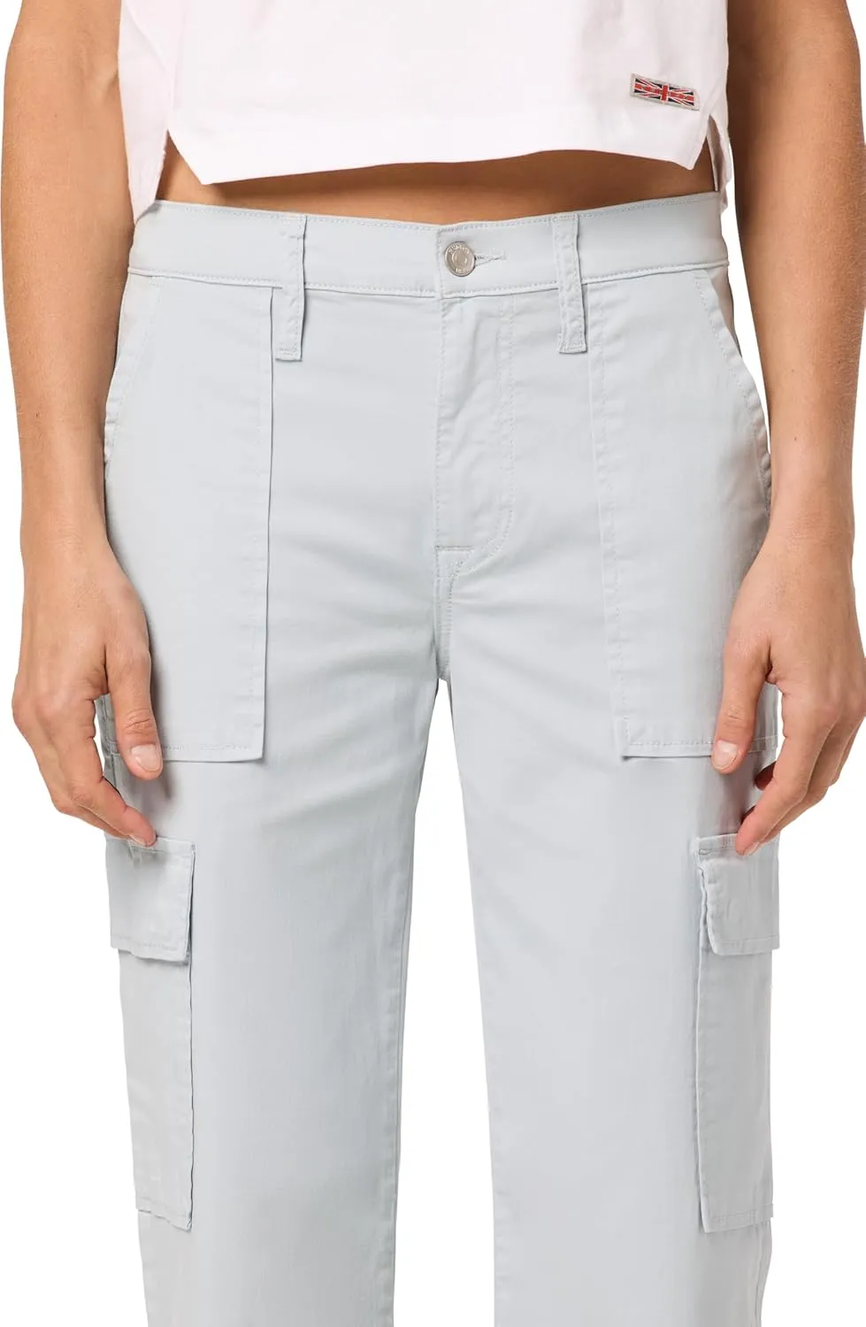 HUDSON Women's Rosalie High Rise Wide Leg Cargo Ankle Pant