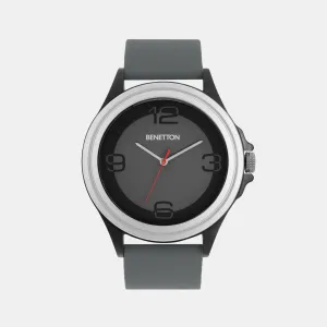 Iconic Grey Men's 3 Hands Analog Silicon Watch UWUCG0307