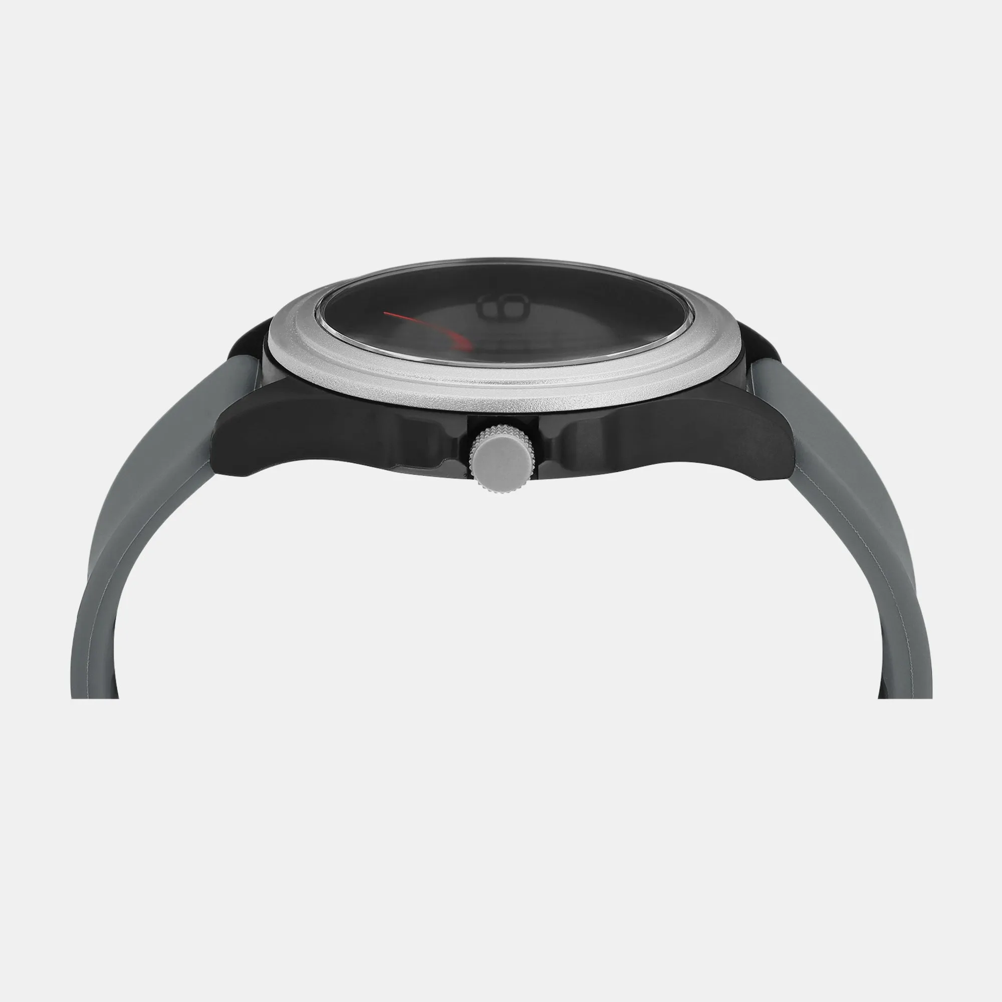 Iconic Grey Men's 3 Hands Analog Silicon Watch UWUCG0307