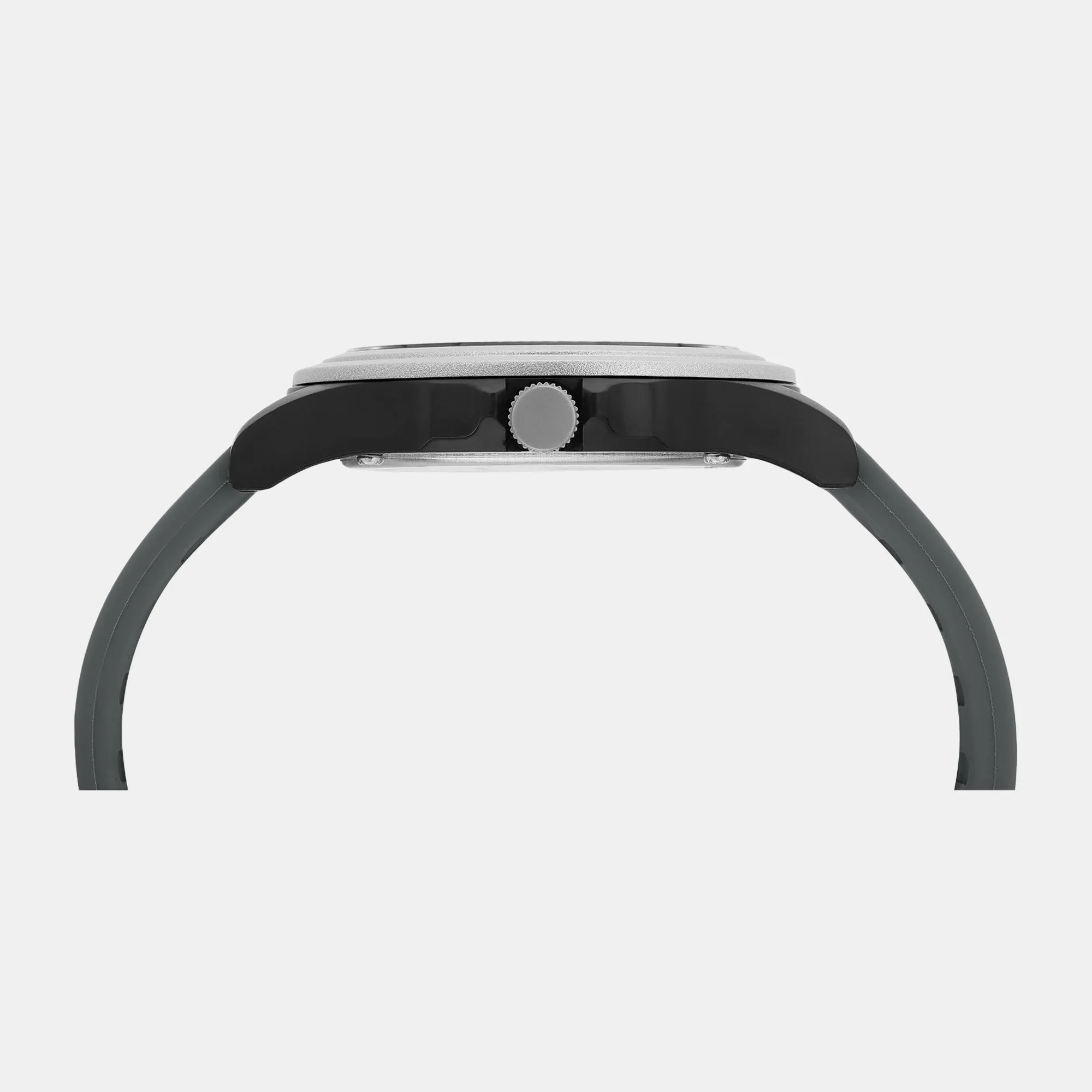 Iconic Grey Men's 3 Hands Analog Silicon Watch UWUCG0307