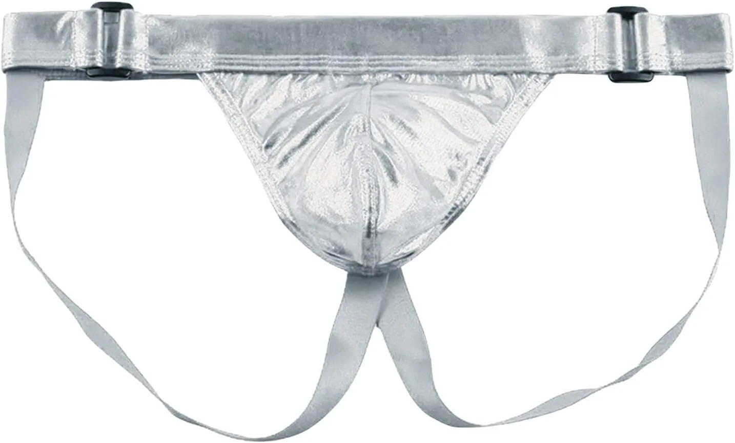 JEShifangjiusu Men'S Underwear Sexy G-Strings Thongs Bikini Bulge Pouch Underpants Shiny Briefs Strappy Jockstrap Underwear