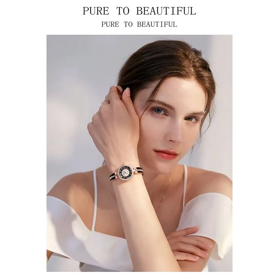 JewelGlow Diamond Accent Luxury Timepiece