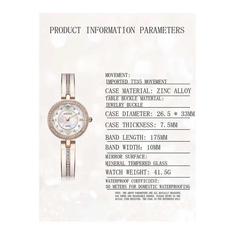 JewelGlow Diamond Accent Luxury Timepiece