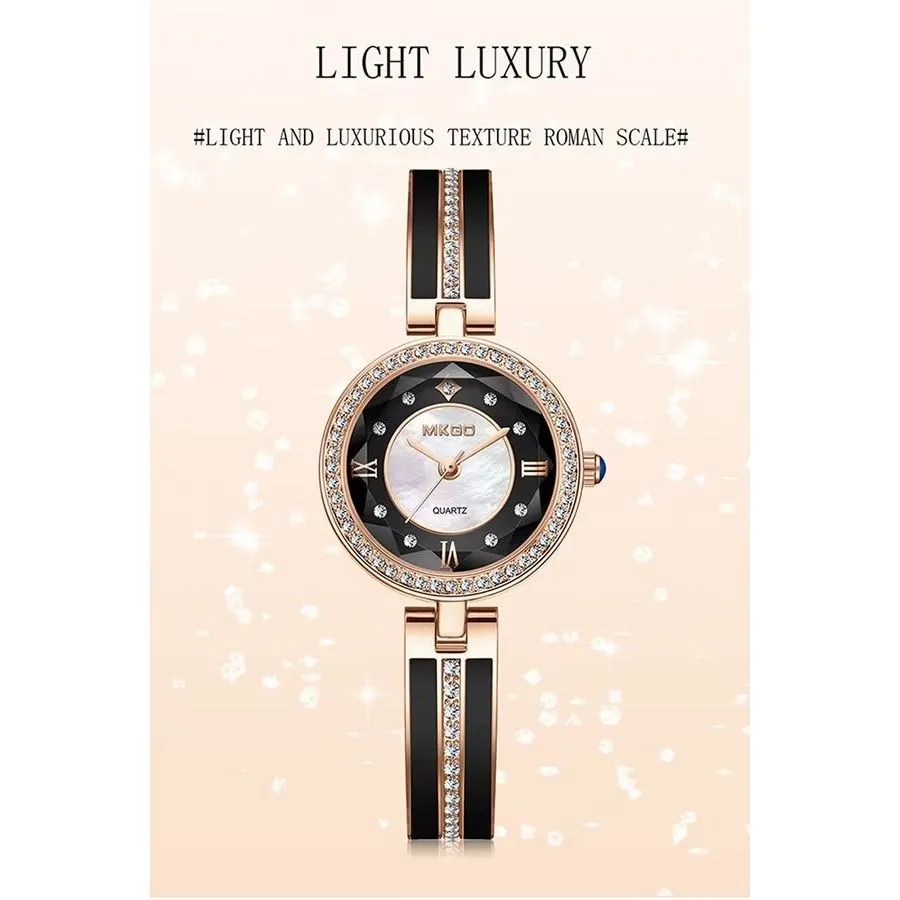 JewelGlow Diamond Accent Luxury Timepiece