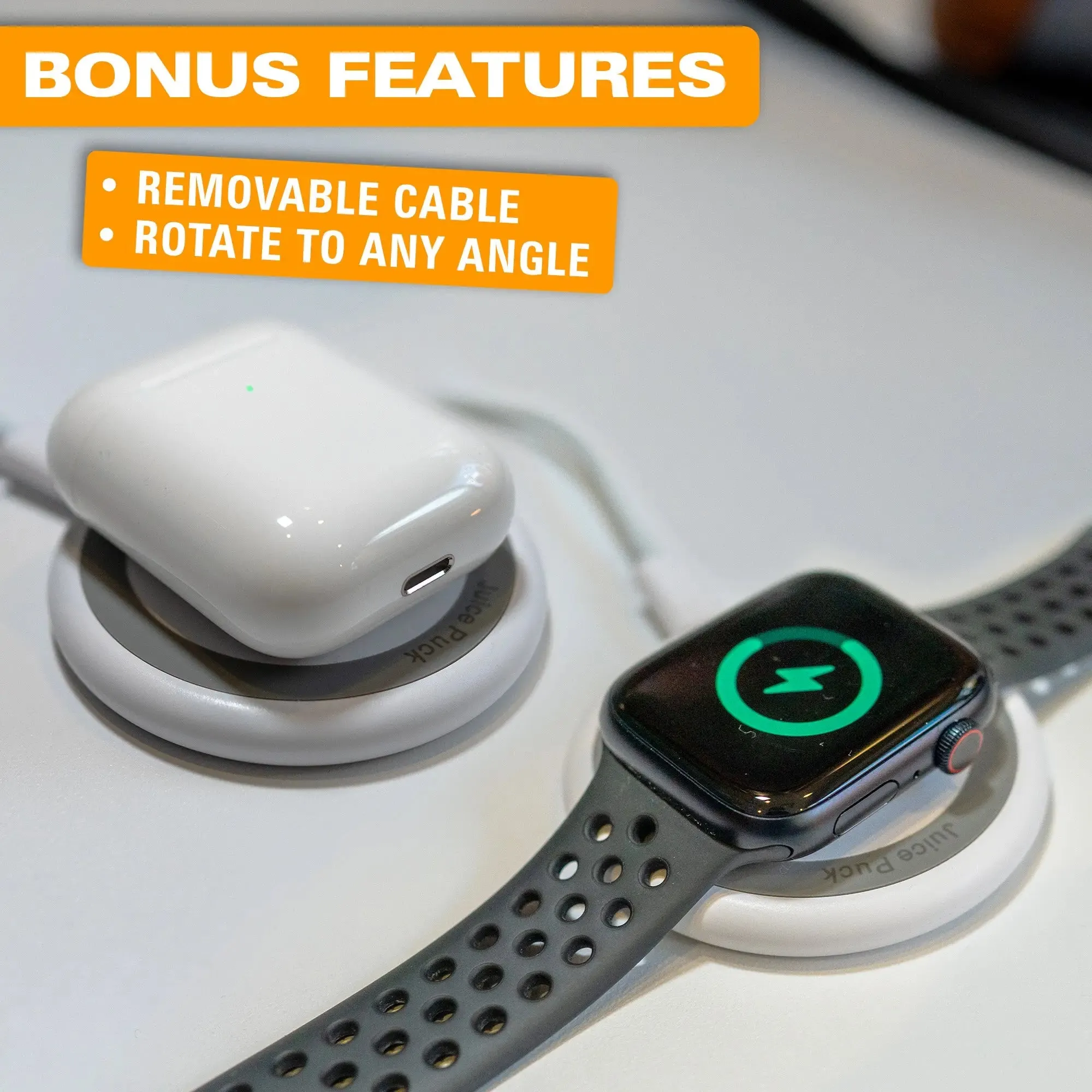 JuicePuck for MagSafe - 15W Charger for iPhone, Apple Watch, and AirPods