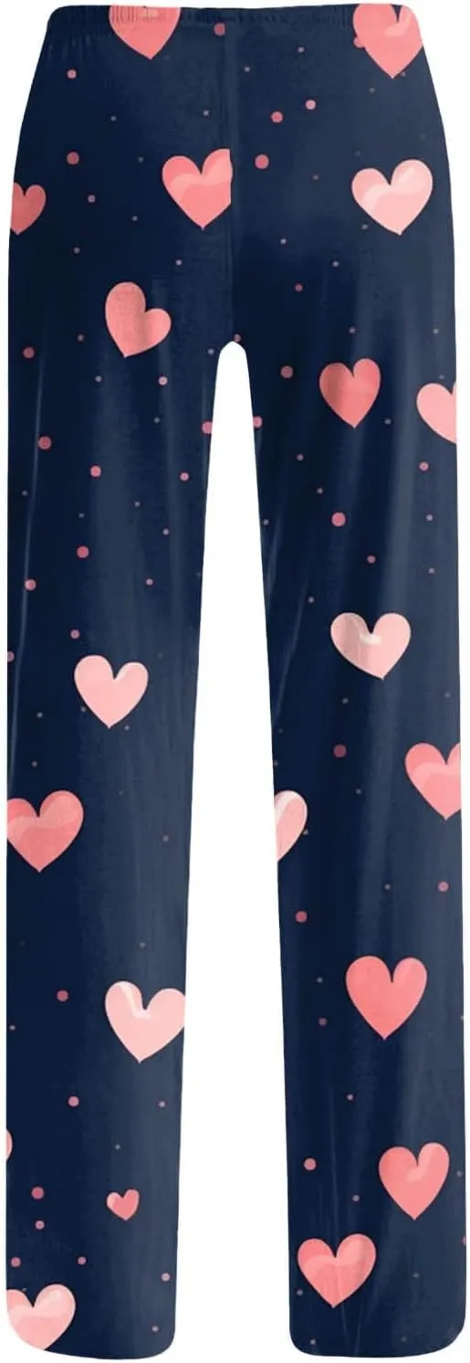 Ladies' 2025 Valentine Fashion Casual Printed Casual Pants Western Leggings