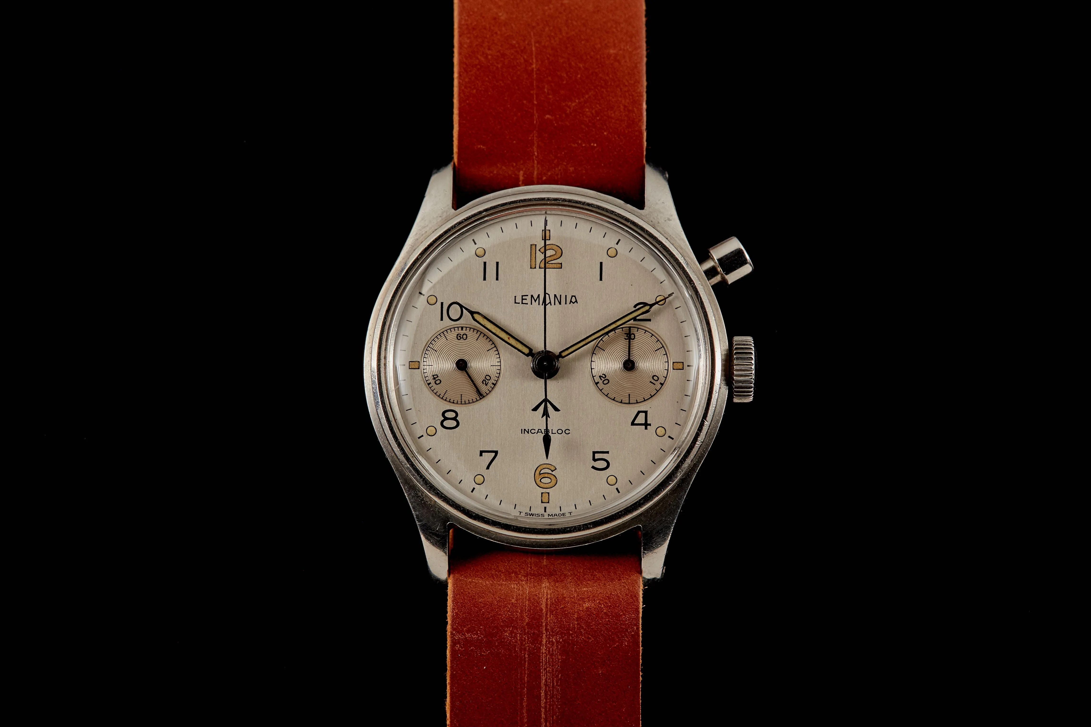 Lemania Monopusher Chronograph Royal Navy