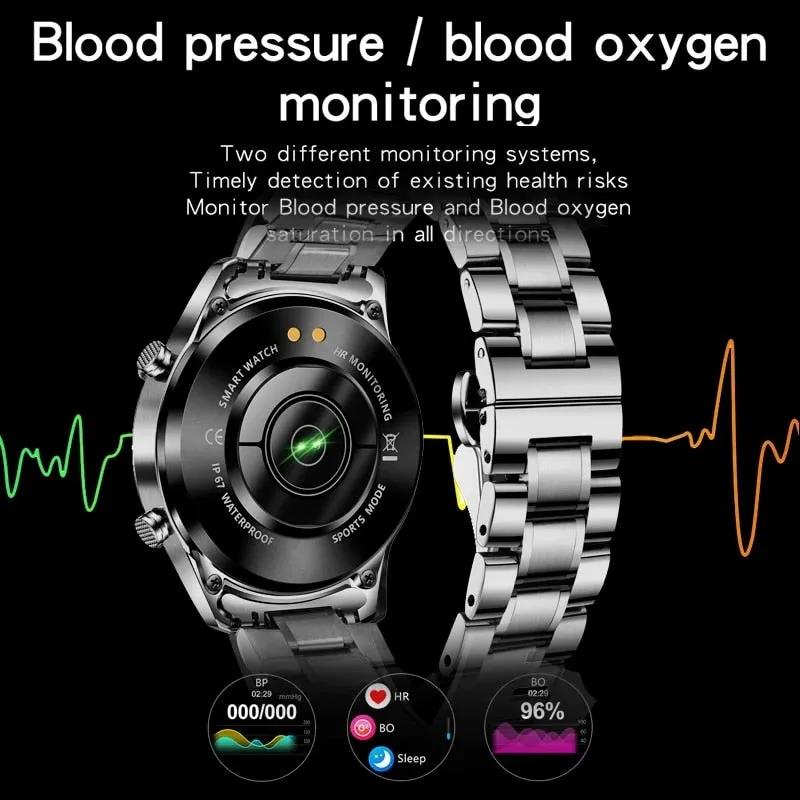 LIGE Quartz Touch Screen Waterproof Smart Fitness Watch