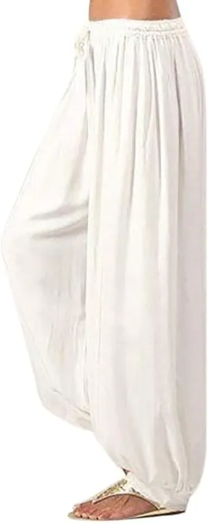 Linen Pants for Women Baggy Baggy Lounge Baggy Pants with Pockets Solid Sweatpants Palazzo Pants for Women Beach