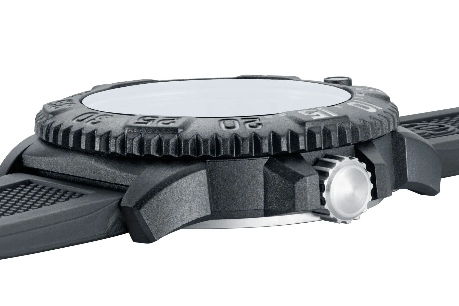 Luminox Navy Seal CARBONOX Black Rubber Strap Black Dial Date Divers Quartz Mens Watch XS.3051.GO.NSF