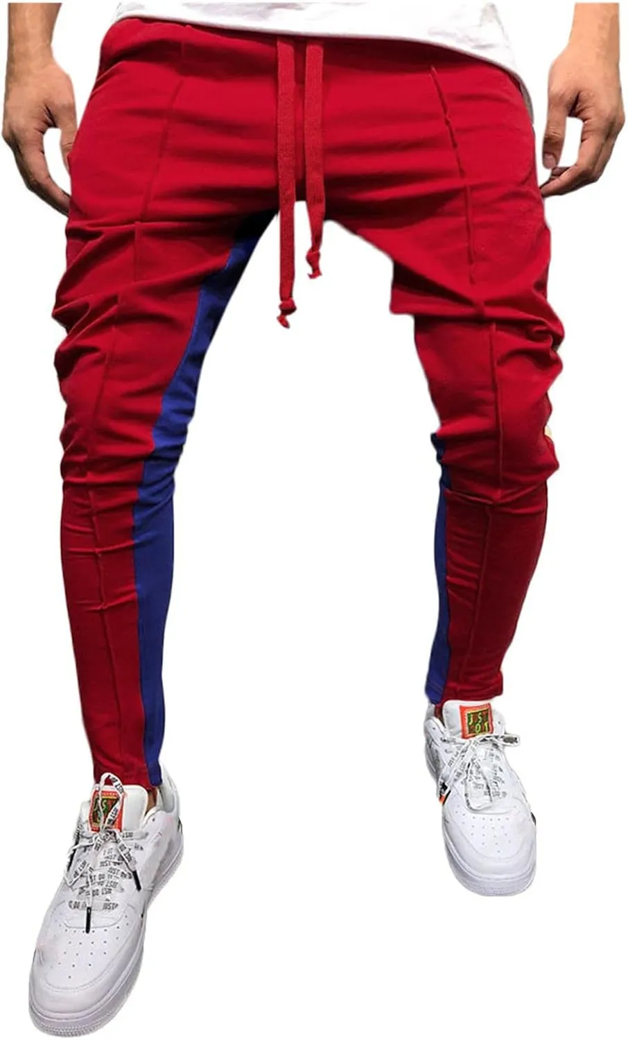 Man Casual Pants Palazzo Pants for Men Mens Slim-Fit Chino Trousers Casual Classic Straight Leg Mens Pants Trendy