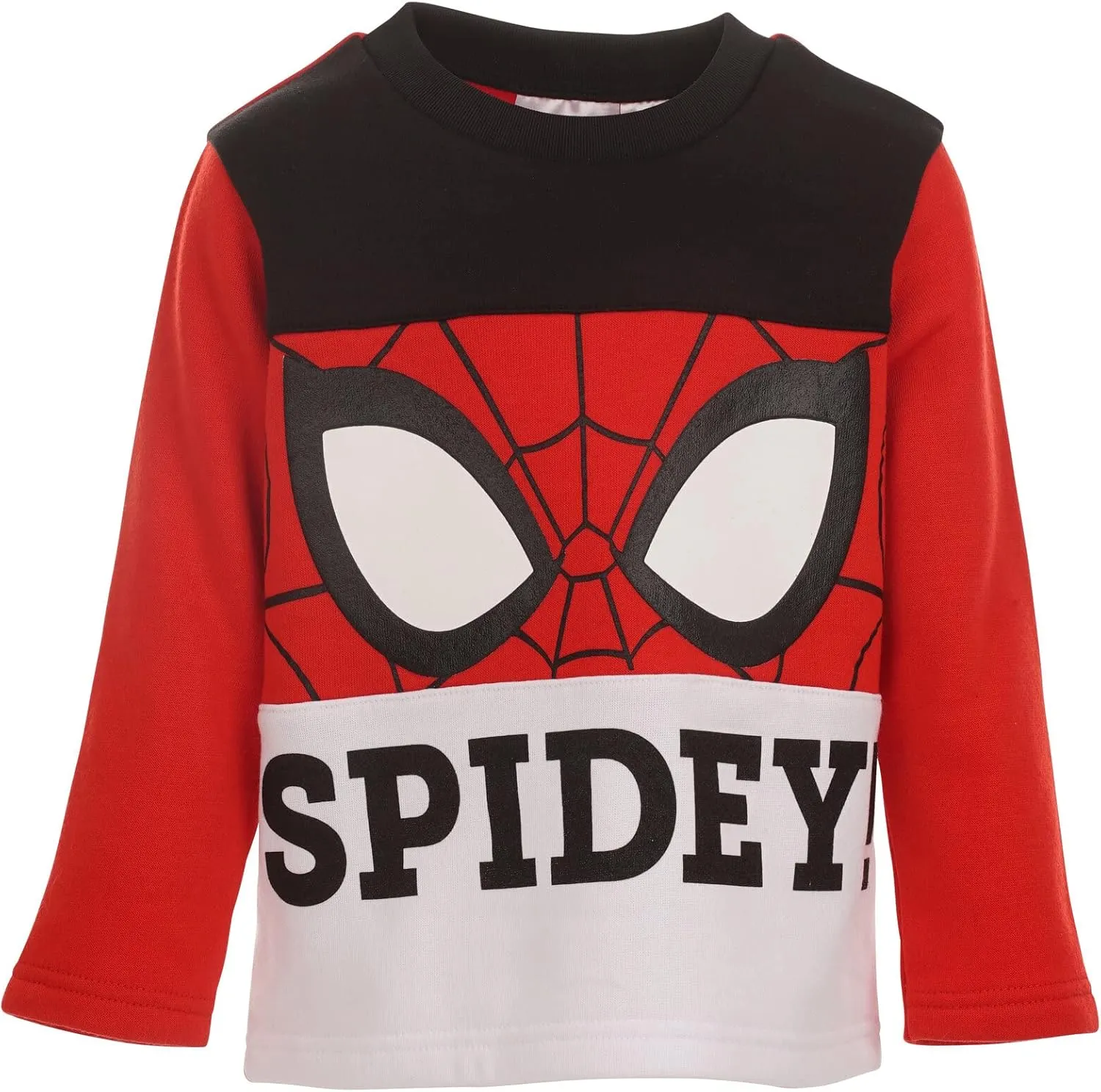 Marvel Spider-Man Fleece Sweatshirt and Pants Outfit Set Toddler to Big Kid Sizes (2T - 14-16)