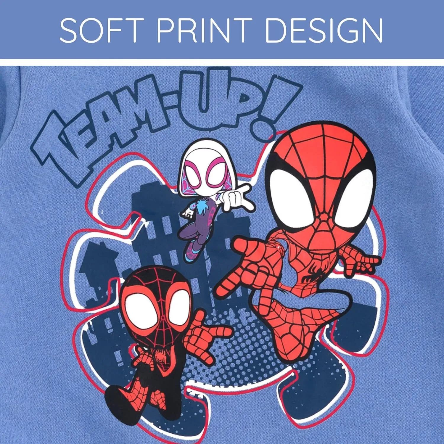 Marvel Spidey and His Amazing Friends Fleece Sweatshirt and Jogger Pants Outfit Set Toddler to Big Kid Sizes (2T - 14-16)