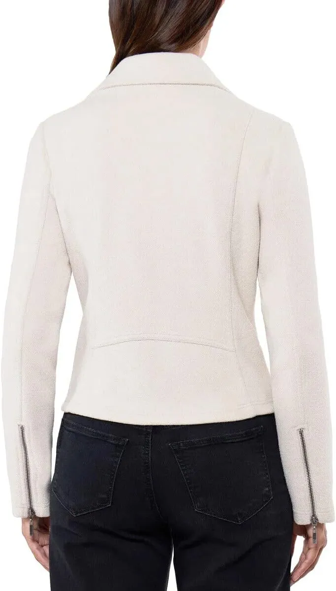 Matty M Women's Knit Moto Jacket