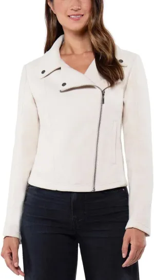 Matty M Women's Knit Moto Jacket