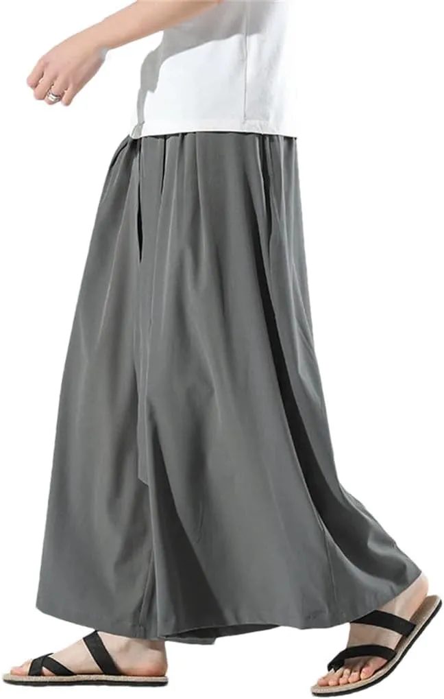 Men Harem Pants Vintage Harajuku Style Jogging Pants Men Casual Wide Leg Trousers