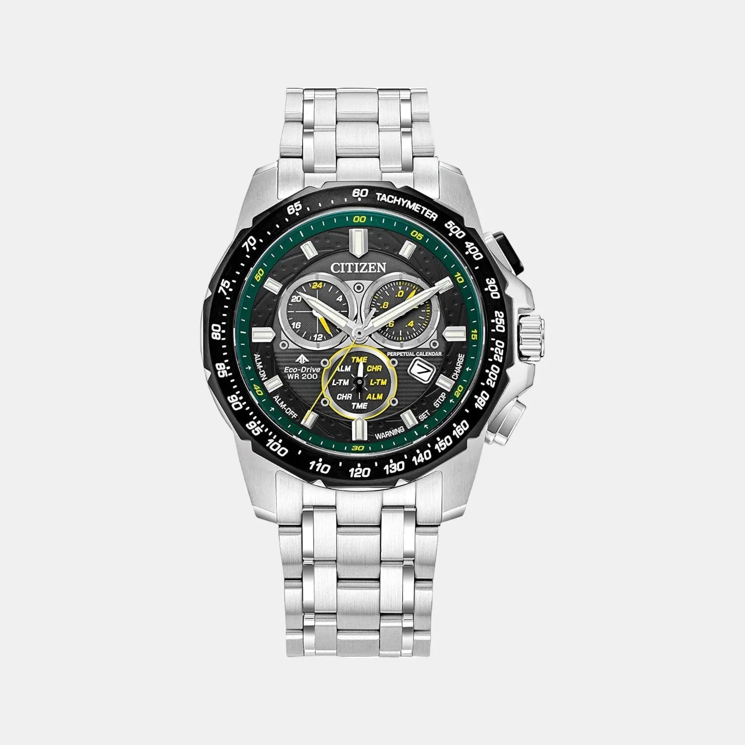 Men's Black Stainless Steel Chronograph Watch BL5578-51E