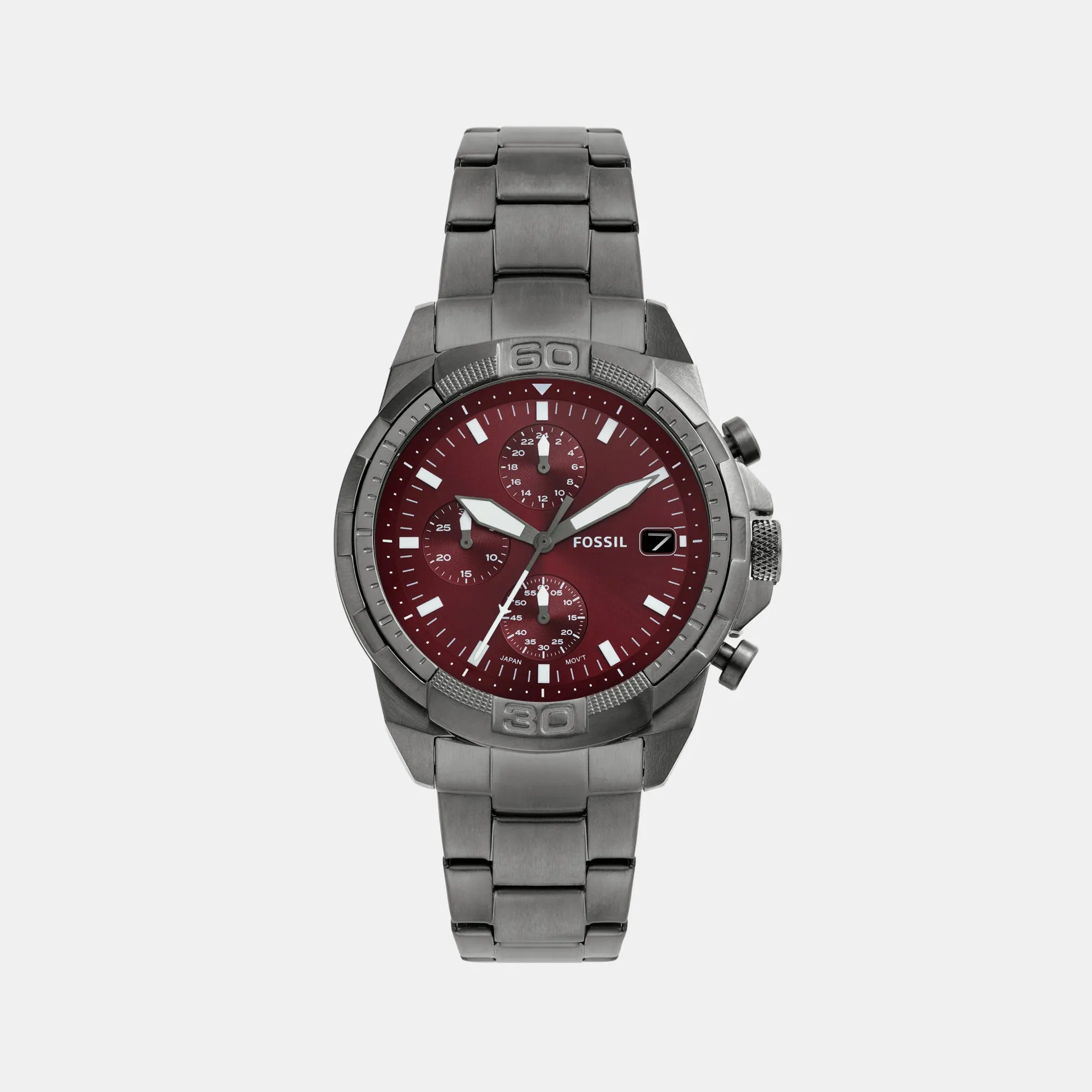 Men's Bronson Chronograph Smoke Stainless Steel Watch FS6017
