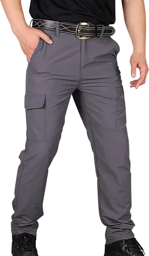 Men's Cargo Pants Multi-Pocket Zippered Slim Trousers Men's Chinos Men Chino Pants Slim Fit Stretch Bodycon Trousers