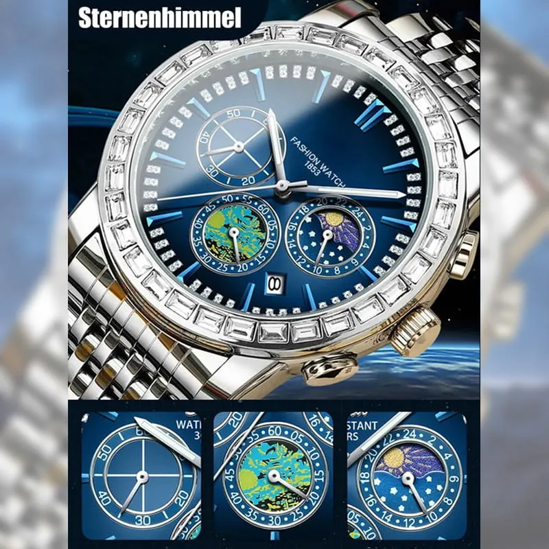 Mens Luxury Steel Quartz Watch
