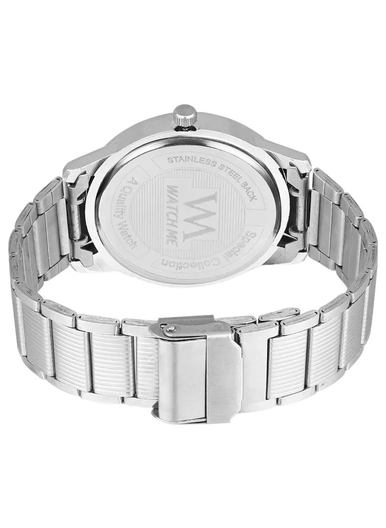 Men's Stylish Black Metal Analog Watches