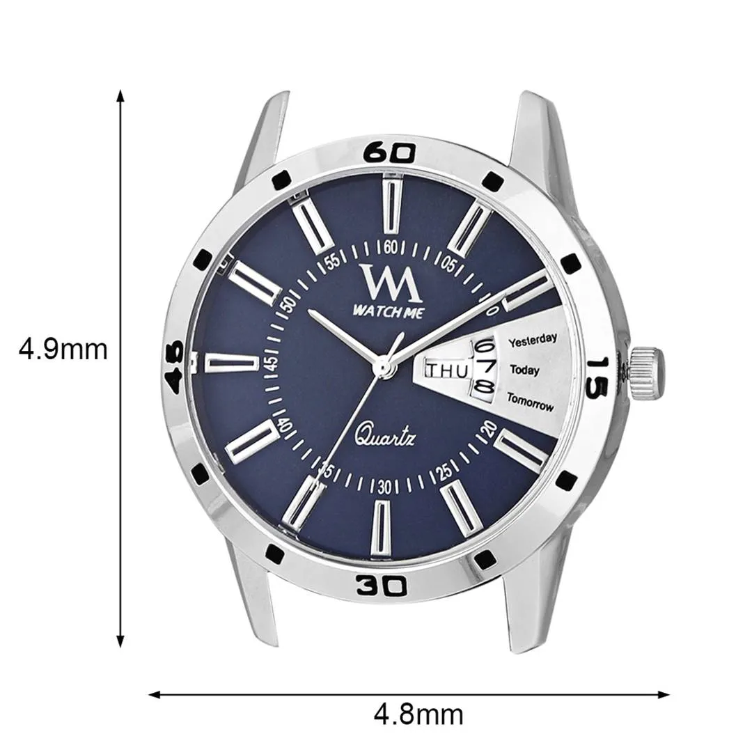 Men's Stylish Blue Metal Analog Watches