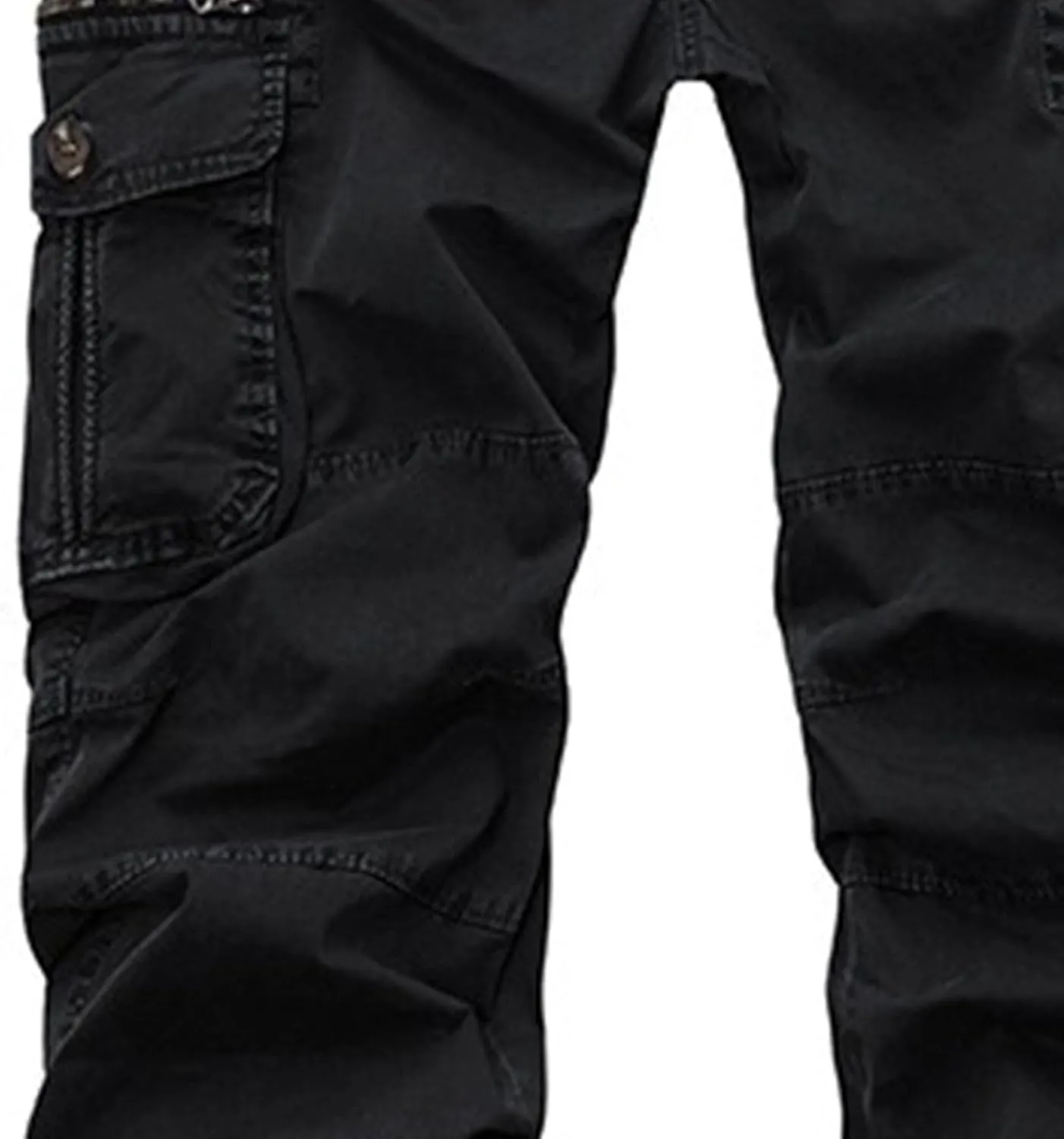 Men's Stylish Slim Fit Twill Pants Stretch Joggers Outdoor Pants Straight Leg Casual Tapered Trousers