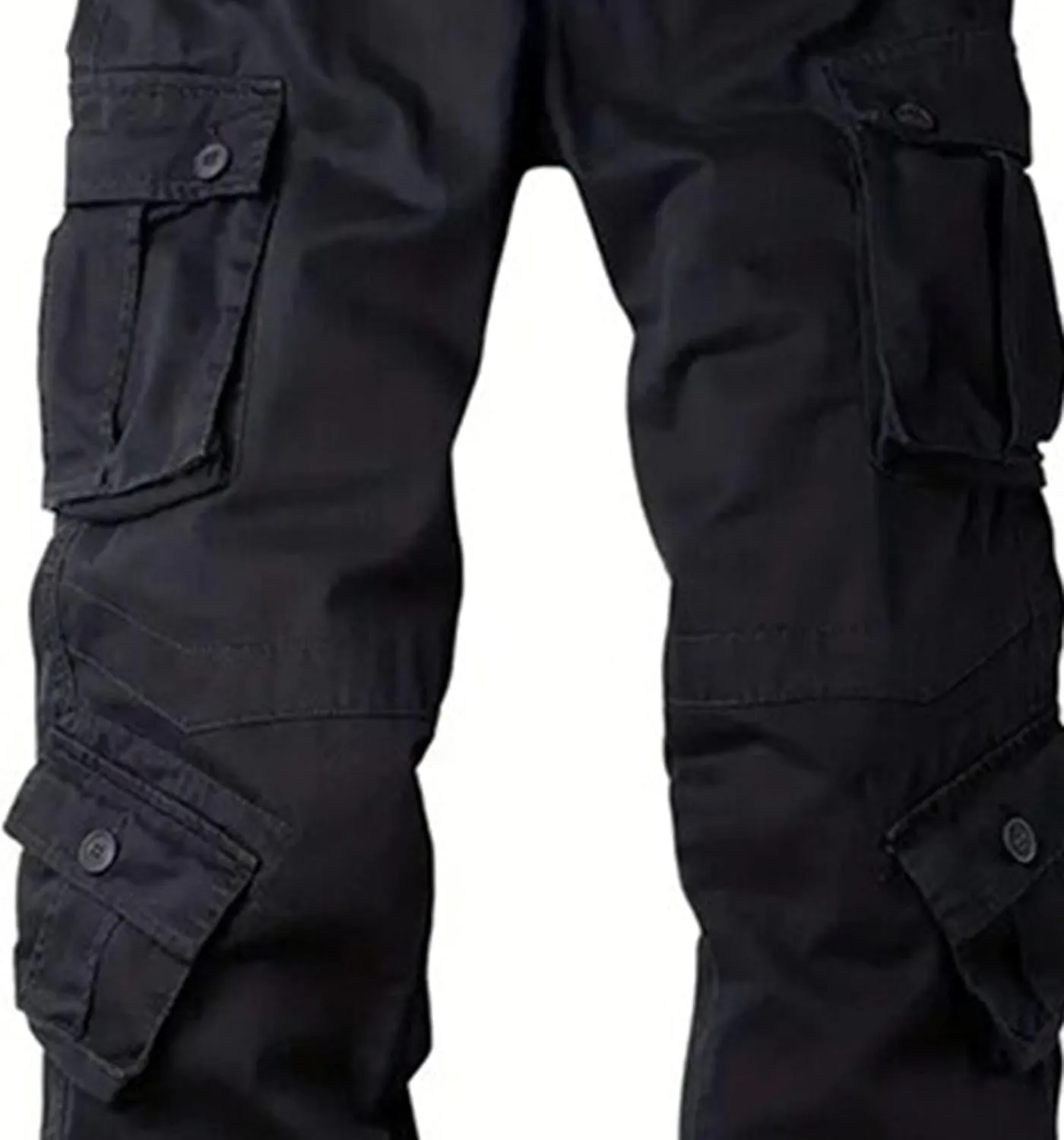 Men's Stylish Slim Fit Twill Pants Stretch Joggers Outdoor Pants Straight Leg Casual Tapered Trousers