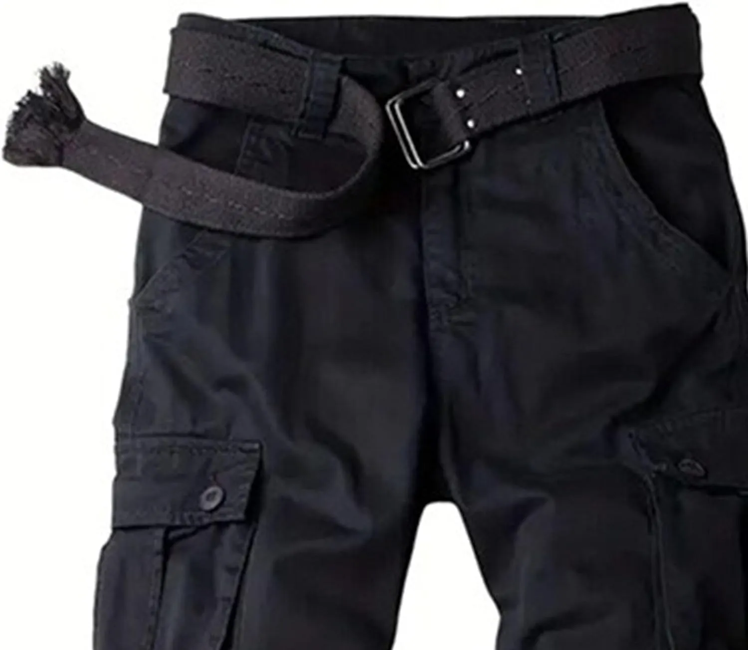 Men's Stylish Slim Fit Twill Pants Stretch Joggers Outdoor Pants Straight Leg Casual Tapered Trousers
