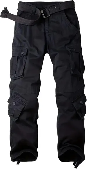 Men's Stylish Slim Fit Twill Pants Stretch Joggers Outdoor Pants Straight Leg Casual Tapered Trousers