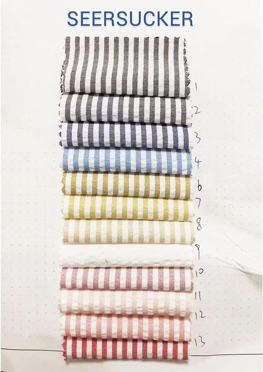 Mens Suit Seersucker Pants Lightweight Summer Seersucker Sport Coat Pant Set Fit Suits Trousers for Men Beach Outfit
