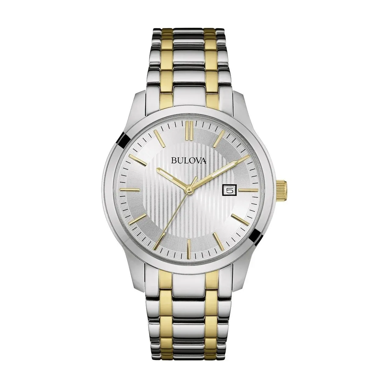 Men's Two-Tone Classic Stainless Steel Watch with Model Number 98B263