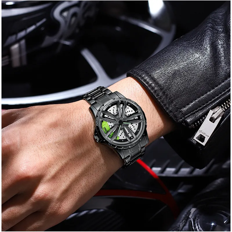 Modish Crystal Glass Mechanical Men's Watch