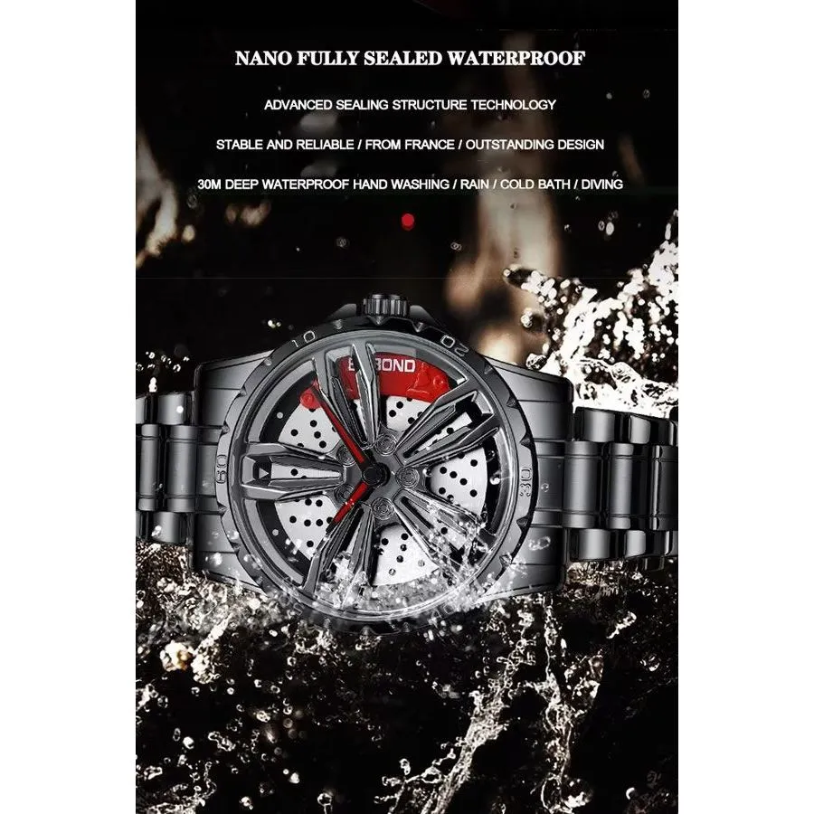 Modish Crystal Glass Mechanical Men's Watch