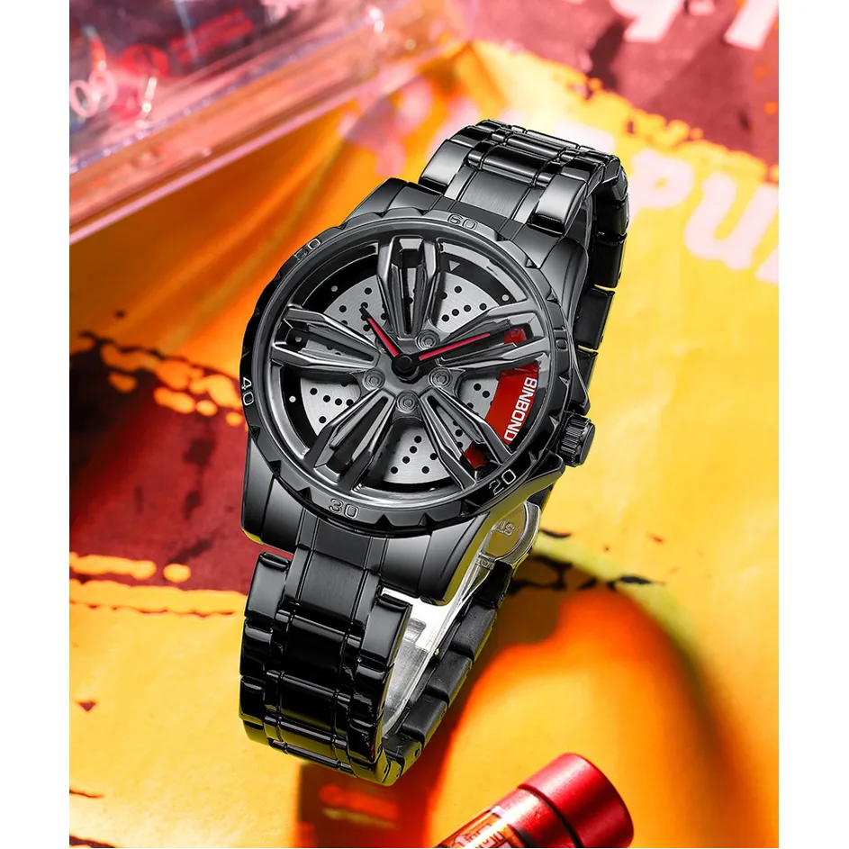 Modish Crystal Glass Mechanical Men's Watch