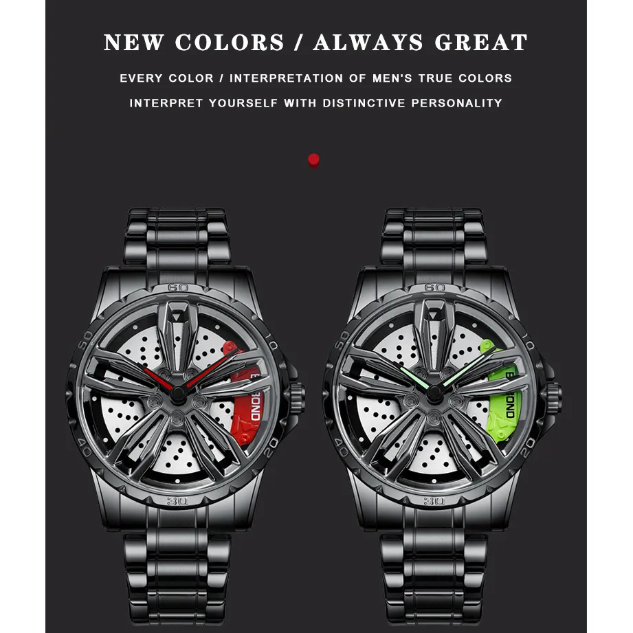 Modish Crystal Glass Mechanical Men's Watch