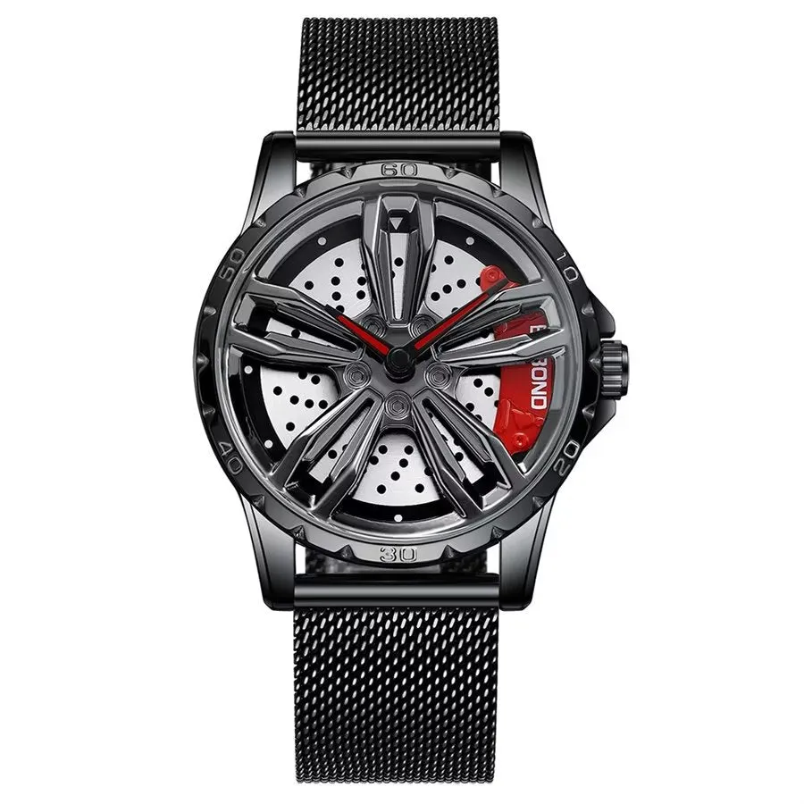 Modish Crystal Glass Mechanical Men's Watch