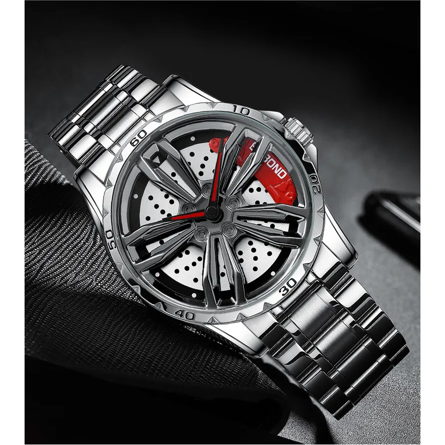 Modish Crystal Glass Mechanical Men's Watch