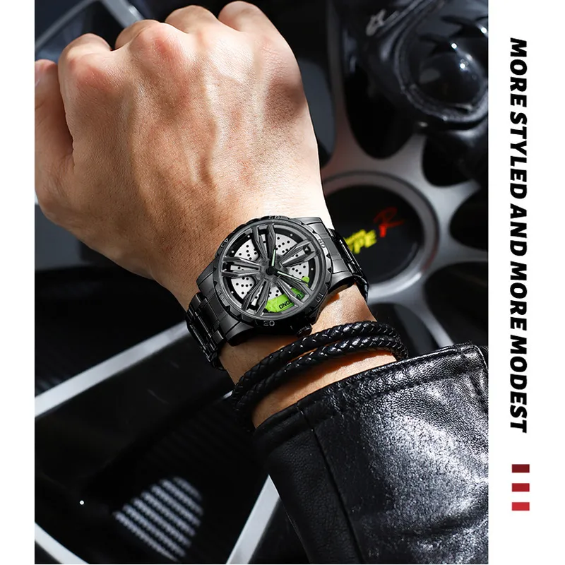 Modish Crystal Glass Mechanical Men's Watch
