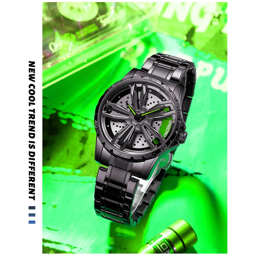 Modish Crystal Glass Mechanical Men's Watch