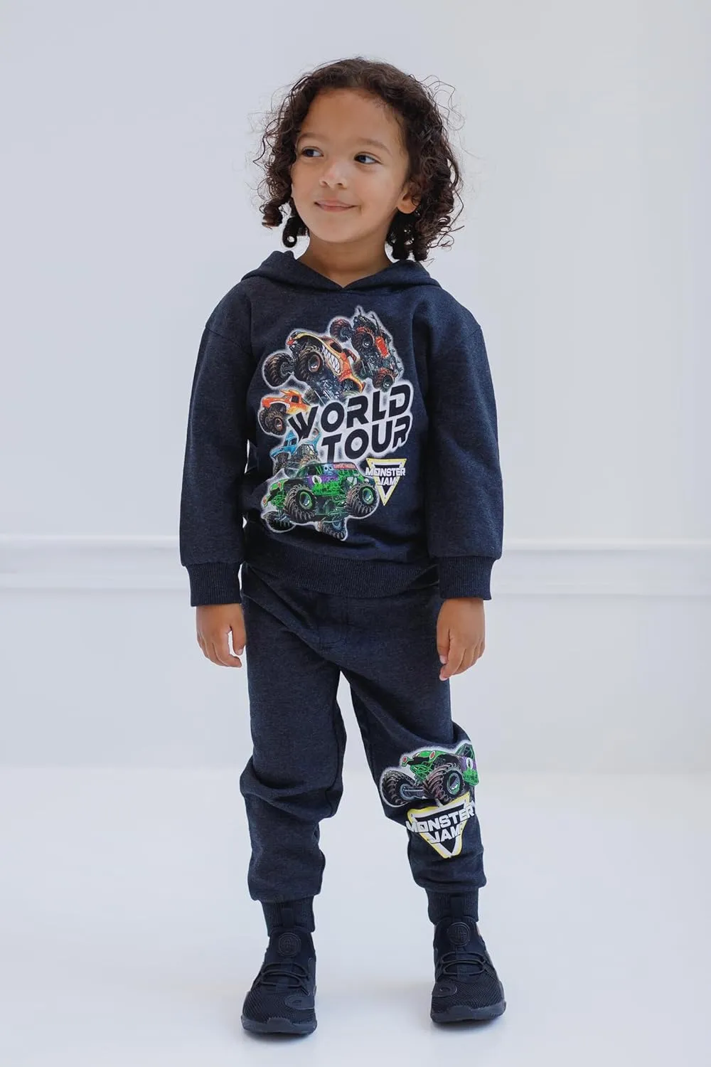 Monster Jam Grave Digger Monster Mutt Megalodon Fleece Pullover Hoodie & Pants Toddler to Big Kid