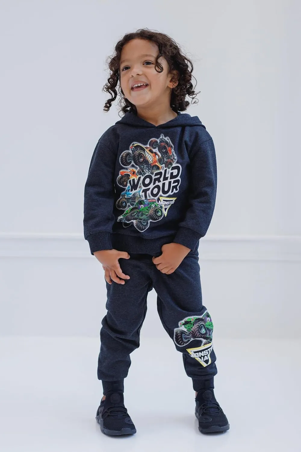Monster Jam Grave Digger Monster Mutt Megalodon Fleece Pullover Hoodie & Pants Toddler to Big Kid