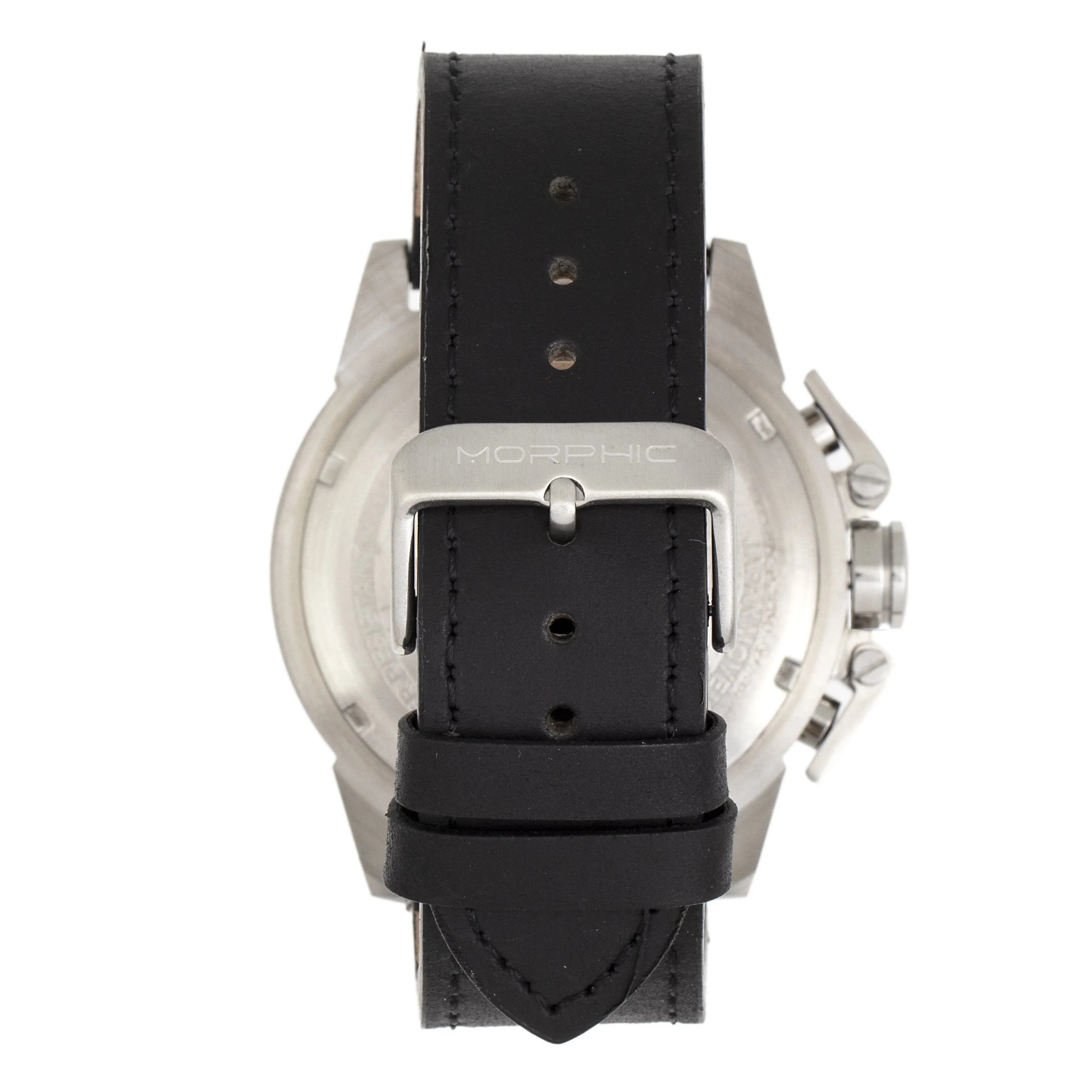 Morphic M81 Series Chronograph Leather-Band Watch w/Date