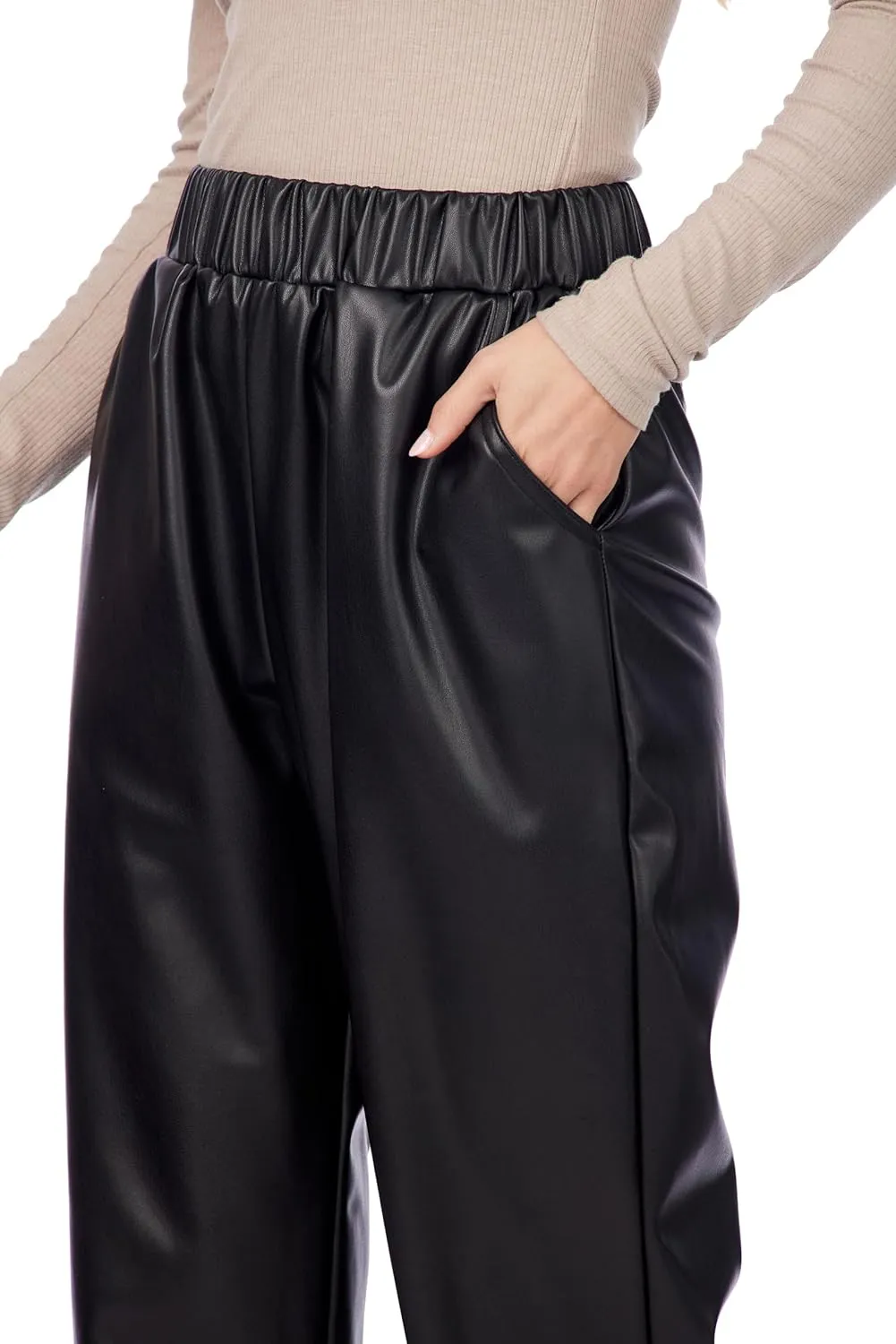 Mud Pie Women's Ballard Leather Pant