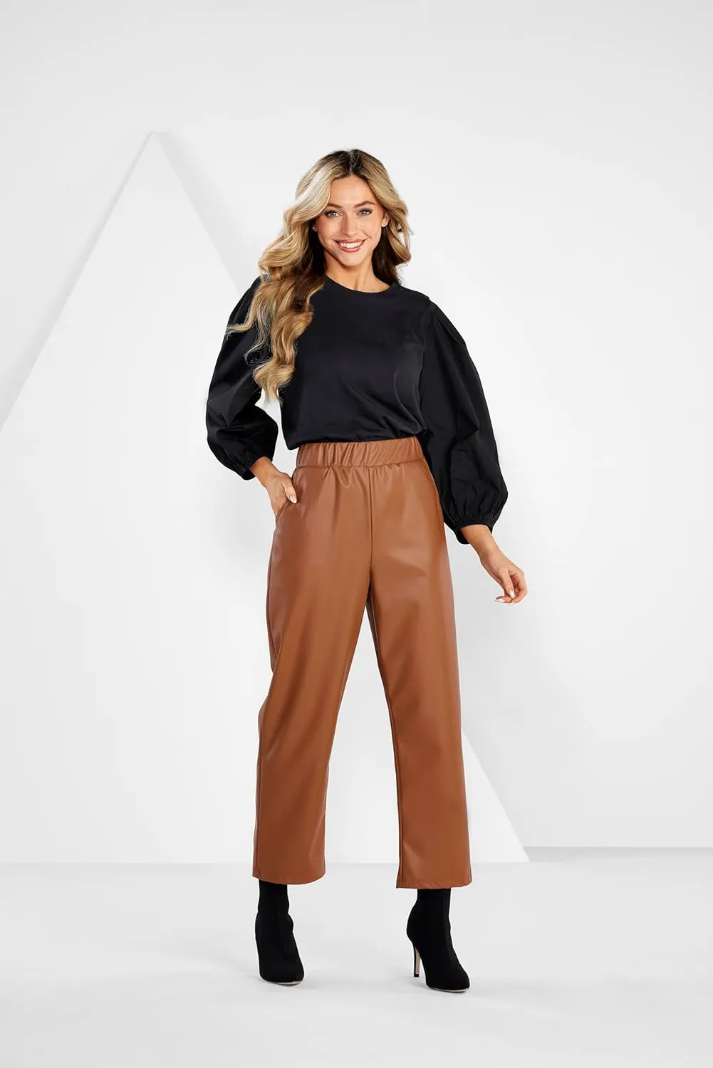 Mud Pie Women's Ballard Leather Pant