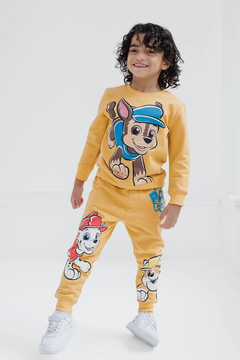 Nickelodeon Paw Patrol Sweatshirt and Fleece Pants Outfit Set Toddler to Big Kid Sizes (2T - 10-12)