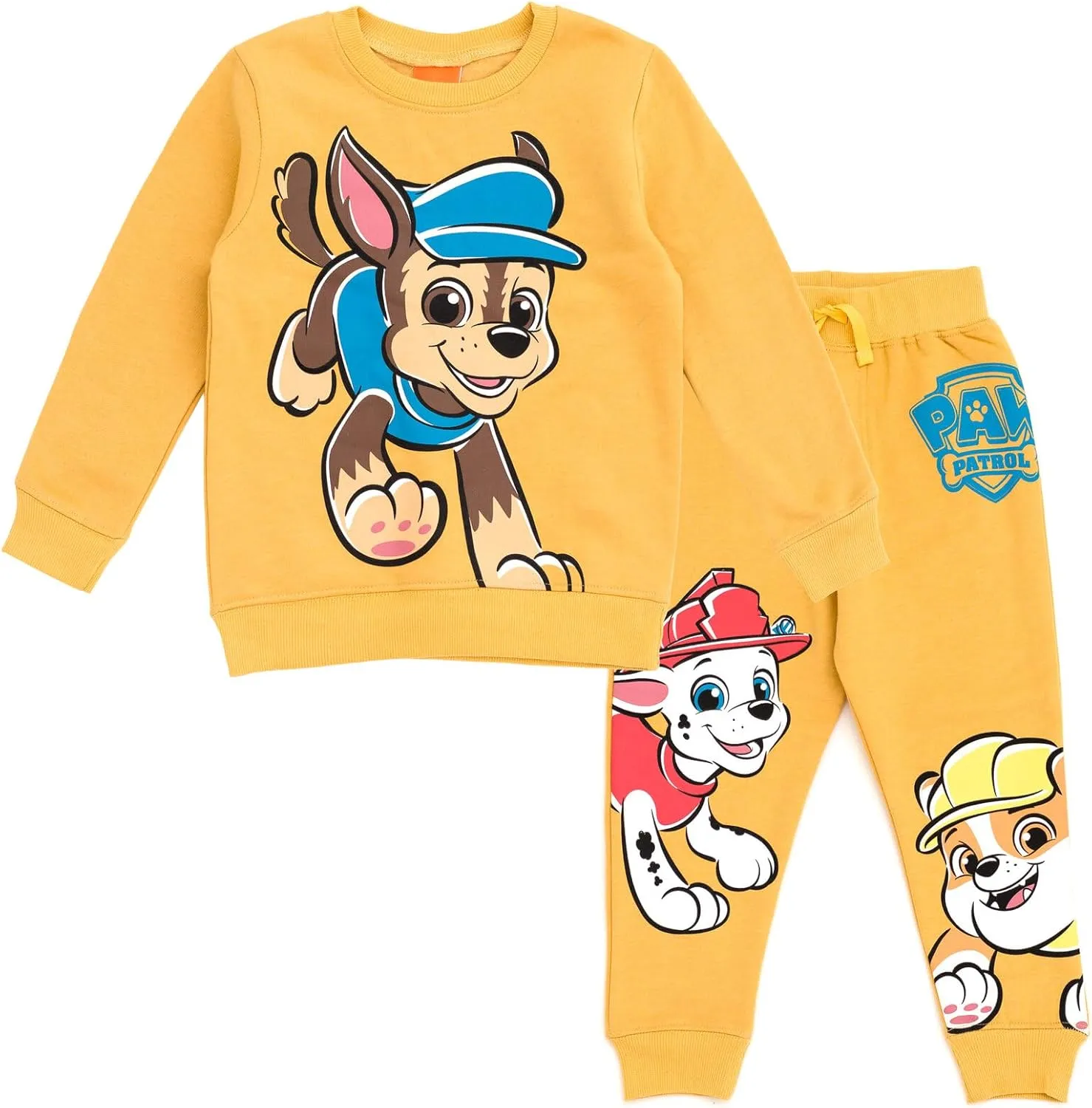 Nickelodeon Paw Patrol Sweatshirt and Fleece Pants Outfit Set Toddler to Big Kid Sizes (2T - 10-12)