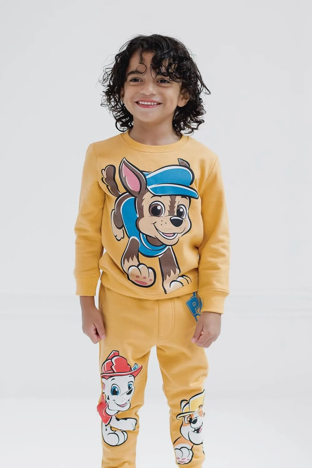 Nickelodeon Paw Patrol Sweatshirt and Fleece Pants Outfit Set Toddler to Big Kid Sizes (2T - 10-12)